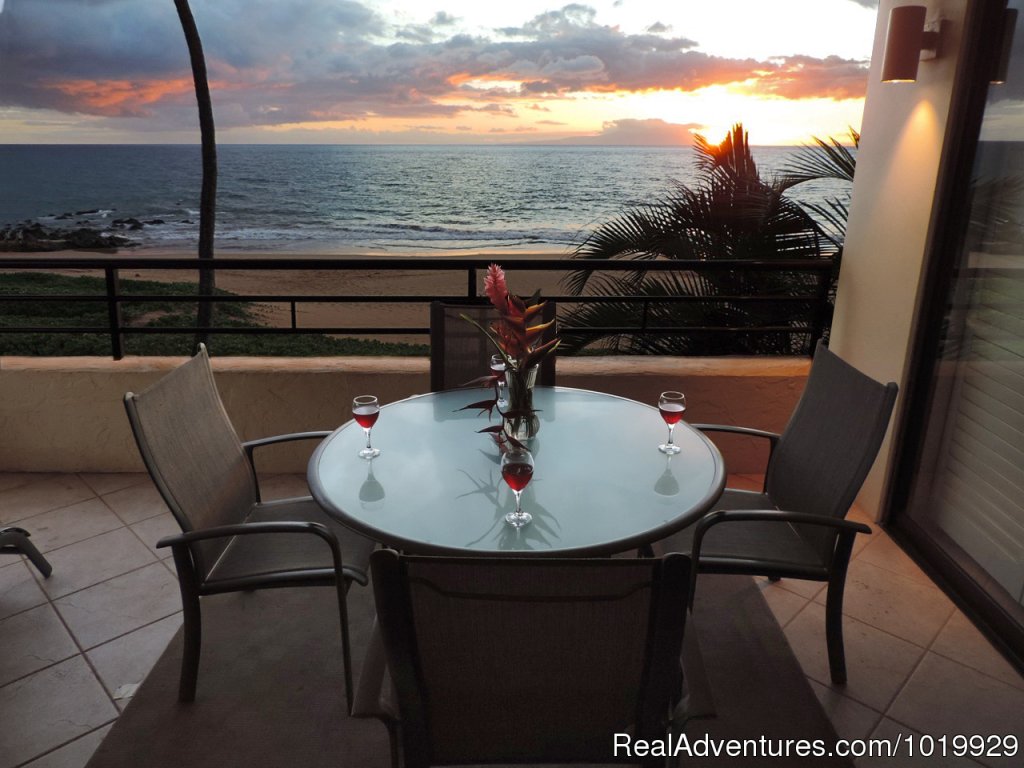 Unit 204 Lanai | Polo Beach 2-4 Bd beachfront-Wailea, Makena, Maui | Image #7/19 | 