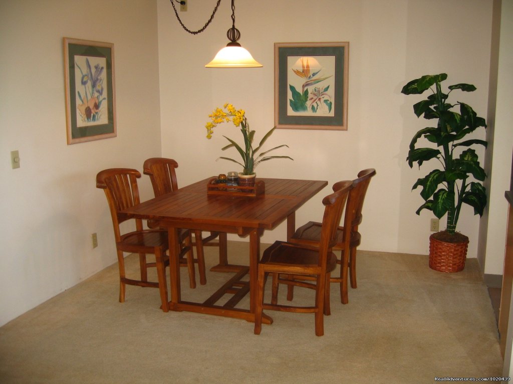 Dining Room  | Cliff's Honeymoon Condo Princeville, Kauai, Hawaii | Image #6/23 | 