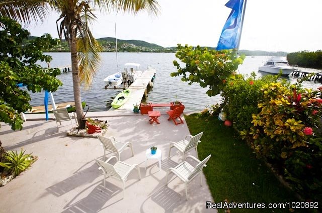 Back Patio | Casa Ensenada Waterfront  Guesthouse, Culebra, PR | Image #3/23 | 