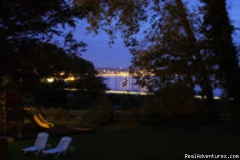 View across the Exe Estuary at night from the Langstone Clif | Langstone Cliff Hotel, Dawlish Warren, Dawlish | Image #15/21 | 