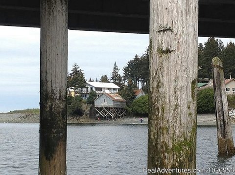 Our B&B viewed from the fuel dock