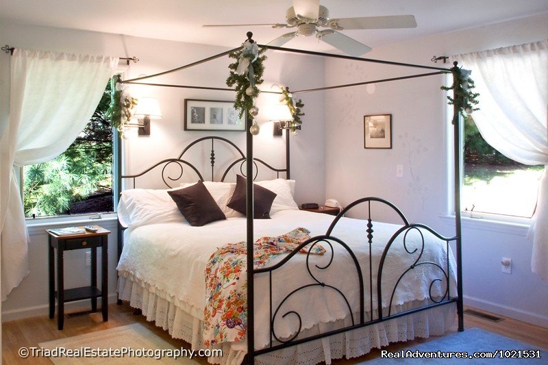 Silver Bedroom at House on Watauga Lake | Romantic or Family Vacation in the Mountains | Image #15/20 | 