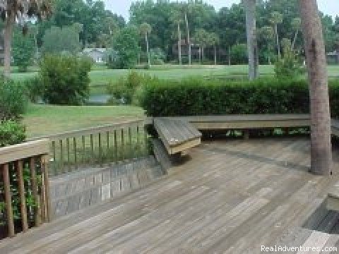 Spacious deck | Hilton Head Island Beach and Golf Home | Image #3/8 | 