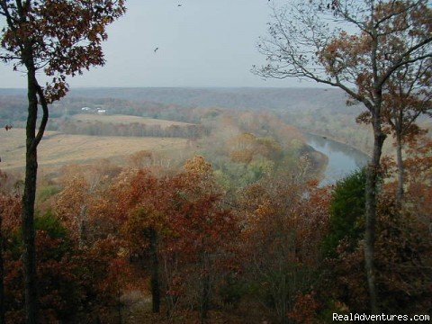 View from Bluffhouse | ROCK EDDY BLUFF FARM - A Scenic Ozark Getaway | Image #2/12 | 