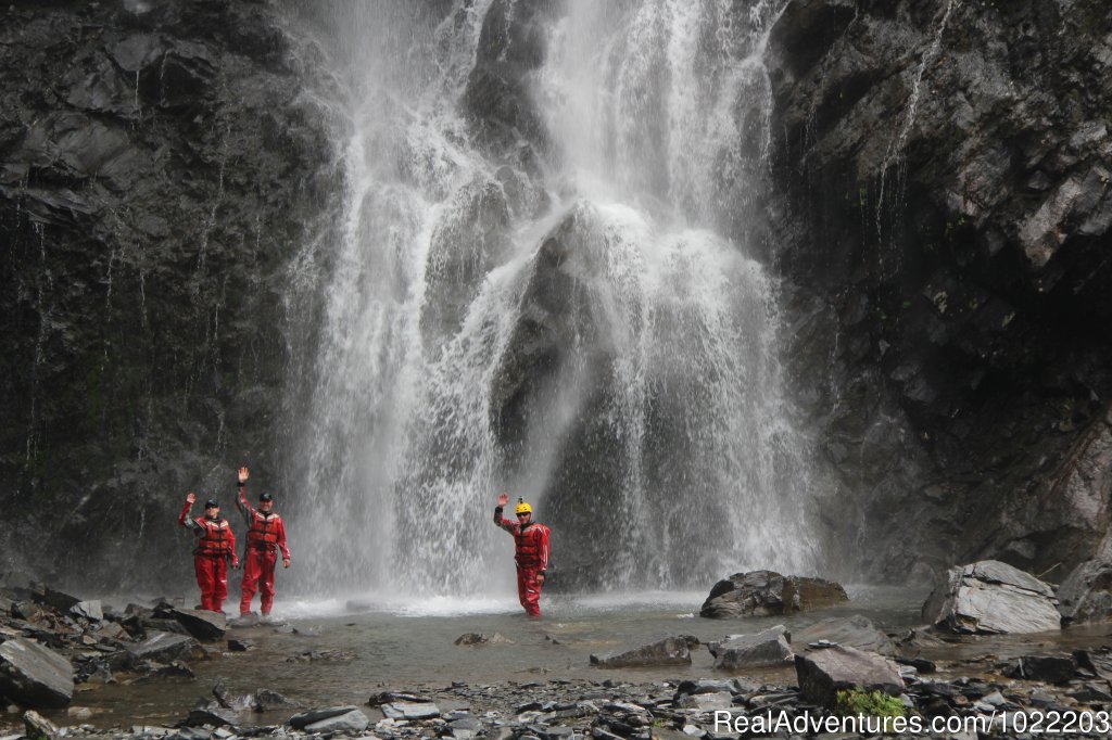 Taking Bridal Veil Falls in the face | Alaska Sea Kayaking with Pangaea Adventures | Image #8/8 | 