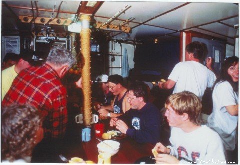 The main salon. | Blackbeard's Cruises Bahamas Scuba Liveaboard | Image #2/4 | 