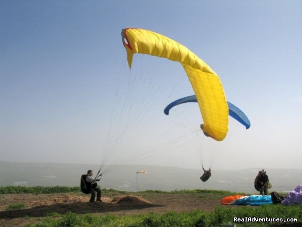 gliding at Sharona cliff (jumping to Yavneel valley) | Karaso galillee country lodging | Image #2/17 | 