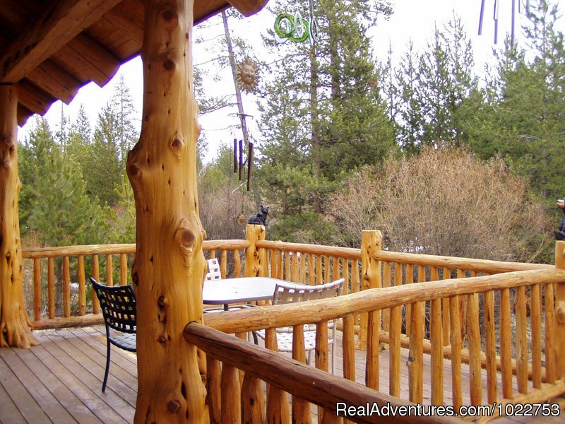 Cabin Deck | DiamondStone Guest Lodges,  gems of Central Oregon | Image #6/16 | 