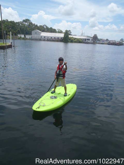 Paddle boarding on Kings Bay