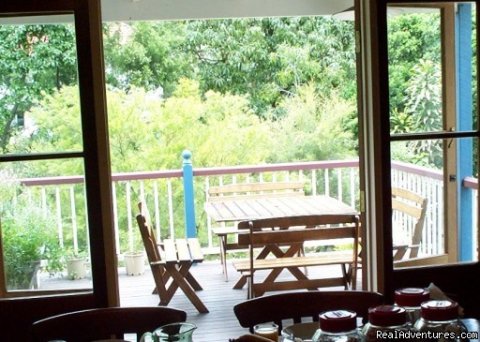 Dining room and deck