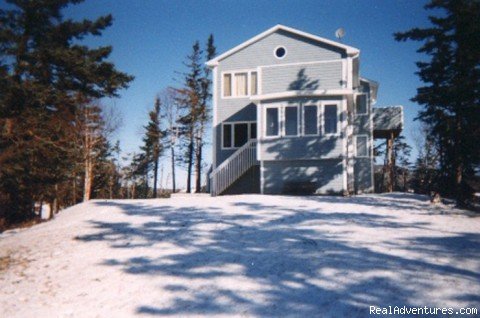 Beach House in winter  | Solitude & Stunning Views on 2 Ocean Beaches | Parrsboro, Nova Scotia  | Vacation Rentals | Image #1/3 | 