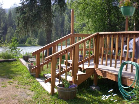 View of the cottage deck