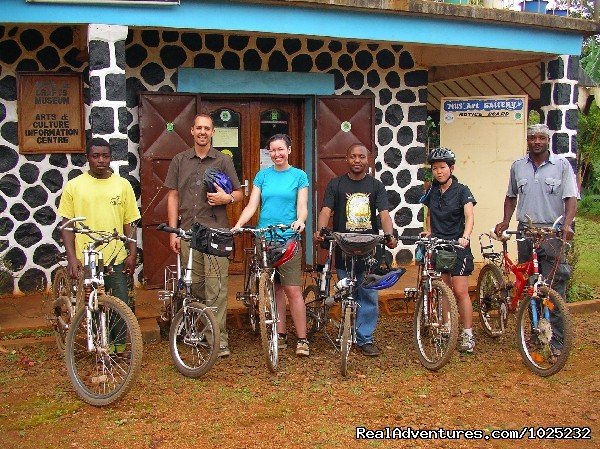 Mus'Art Gallery, Tourists on Bikes | Mus'Art Gallery: Grass-fields Arts Museum Cameroon | Image #2/24 | 