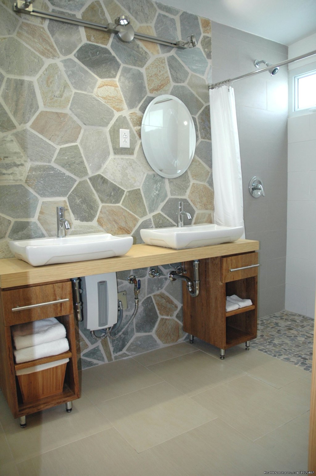 Master Bath, 2/2 'Patio' Suite at Colibris | El Prado Villas, Ocean Park, San Juan's best beach | Image #5/19 | 