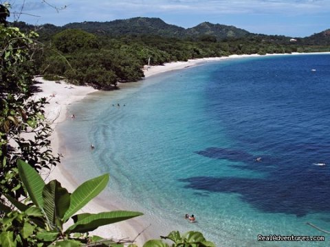 Beach view on Pacific Ocean Costa Rica