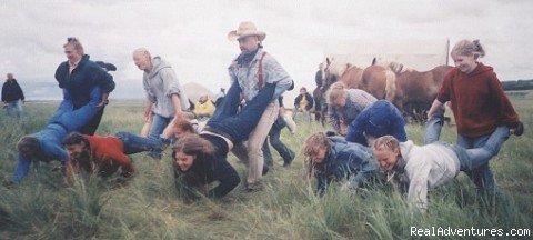 Old fashion barrel race | Family Adventure on Genuine Covered Wagon Train | Image #13/13 | 