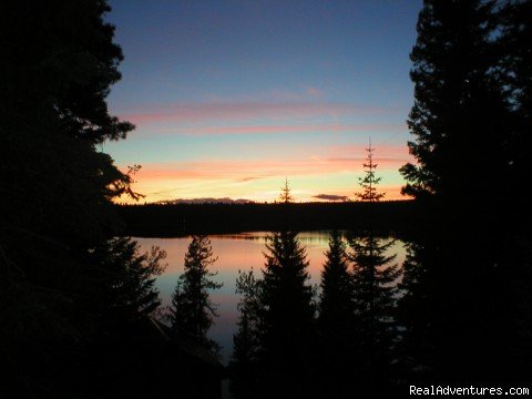 Sunset from the upper parking lot