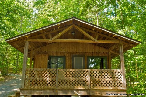 5 Cabin's porch over looks the Lake