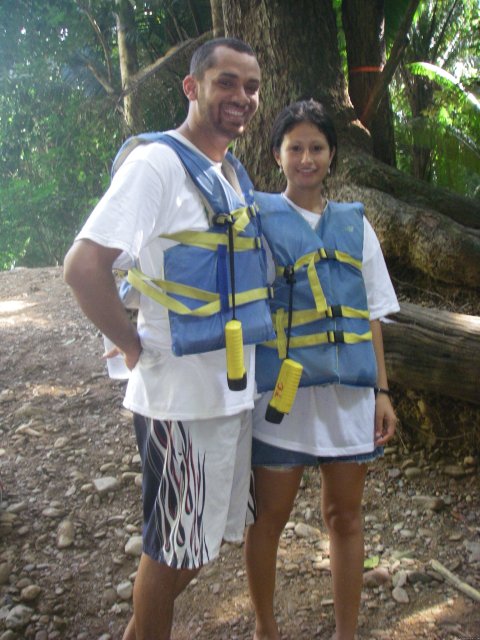 Guests prepared to go Cave Tubing