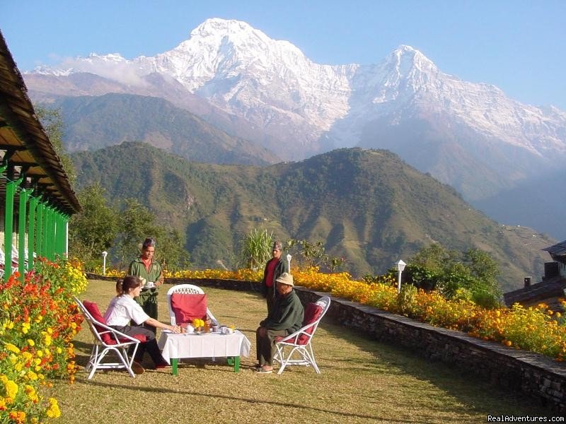 A view in Annapaurna from Sarankot | Cheap and relaiable Adventure with See-Nepal Trave | Image #4/13 | 