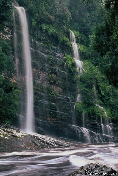 Looking across from Newlands campsite | Water by Nature Tasmania - Franklin River Rafting | Image #2/5 | 