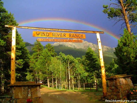 The Main Gate and The Back Yard View | A Christian Family Dude and Guest Ranch | Estes Park, Colorado  | Horseback Riding & Dude Ranches | Image #1/7 | 