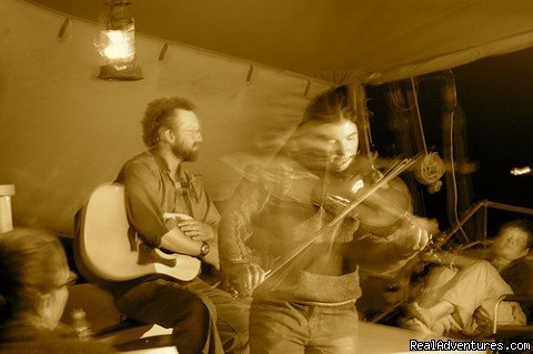 Evening jam sessions | Sail the Maine Coast on the Schooner Stephen Taber | Image #7/7 | 