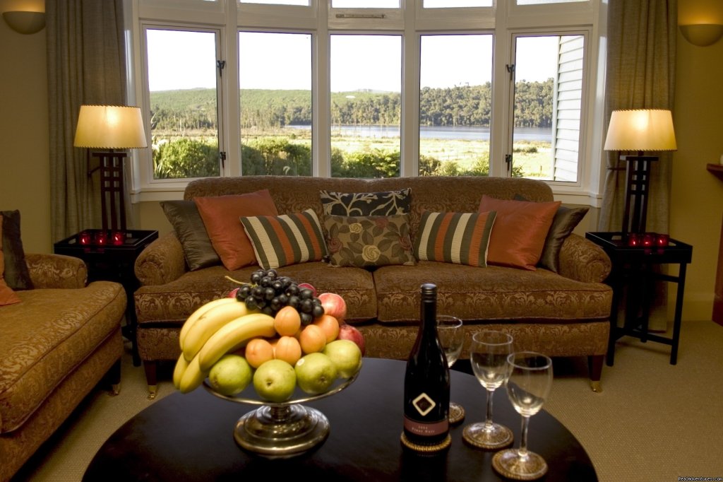 Lake Veiw From Lounge Bar | Lake Brunner Lodge | Greymouth, New Zealand | Bed & Breakfasts | Image #1/2 | 