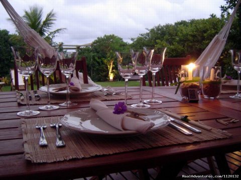 Dinner by candlelight