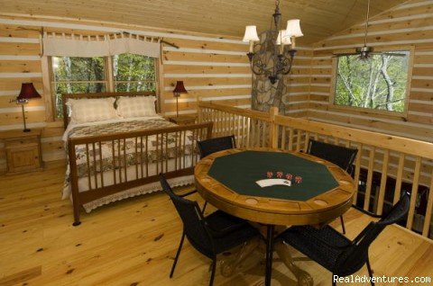 Loft bed and Poker Table