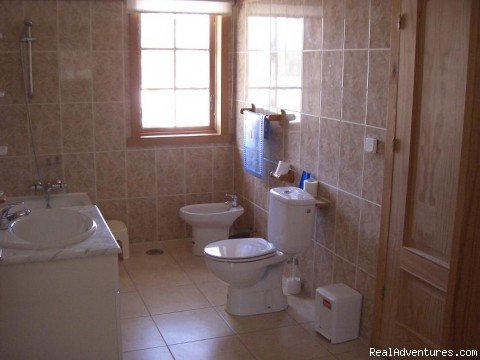 One of the bathrooms