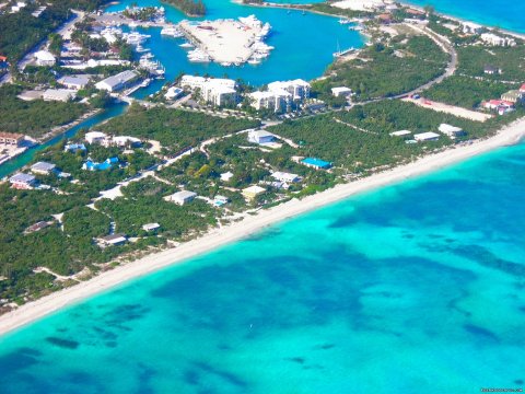 Aerial View of Villa's Oceanfront Location