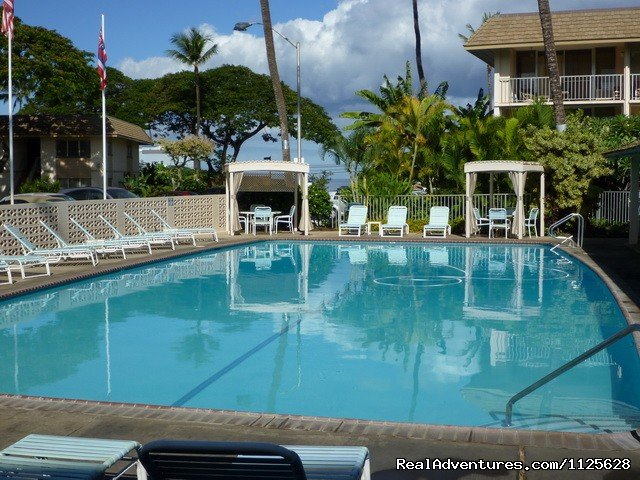 Large pool 50 feet away. It has shade cabanas. | OCEAN VIEW FROM ALL ROOMS-Top Floor, End Unit | Image #13/18 | 