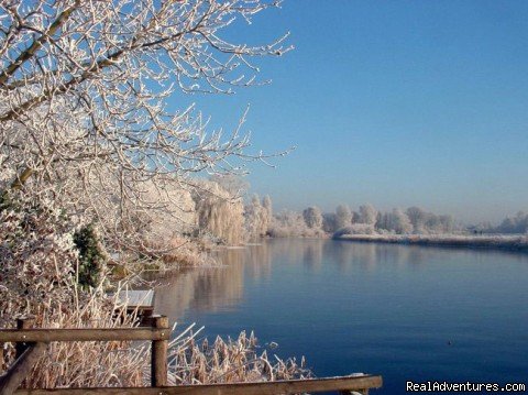 Grote Geul creek in winter | Cottage in Nature reserve between Bruges & Ghent | Image #11/22 | 