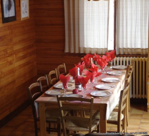 Chalet dining area