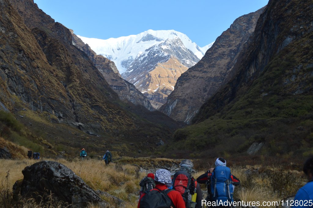 On the way to MBC | Annapurna Base Camp Trek 11 Days | Image #2/4 | 