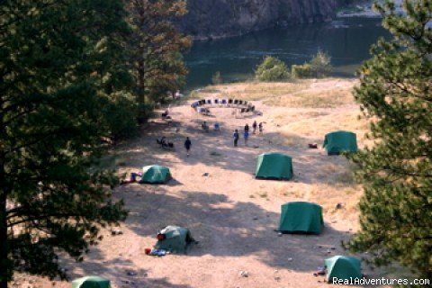 Aerial View of Campsite