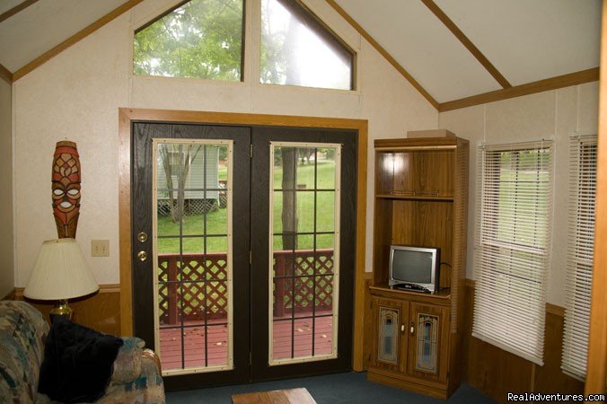 Interior shot of our Log park model | Renfro Valley KOA | Image #9/20 | 