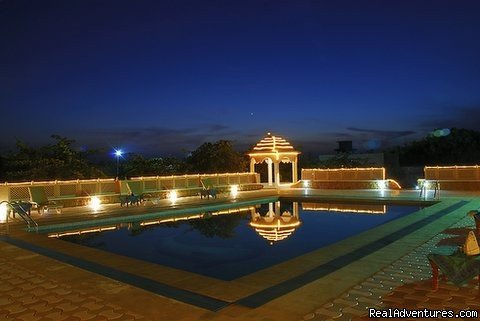 Pool in the night