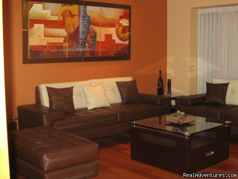 LIVING ROOM |  Exclusive 2 Bedroom Apt 1 Block From Larcomar  | Image #10/10 | 