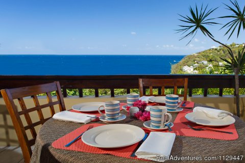 Breakfast on balcony