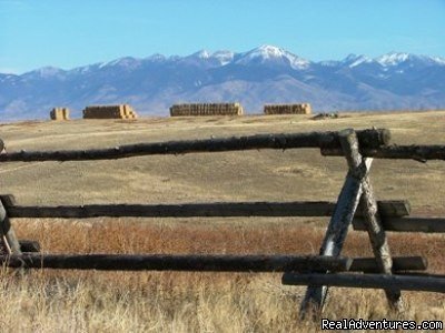 Rear View from Big Brown | Riverfront Cabins on a Private 1400 acre ranch | Image #17/19 | 