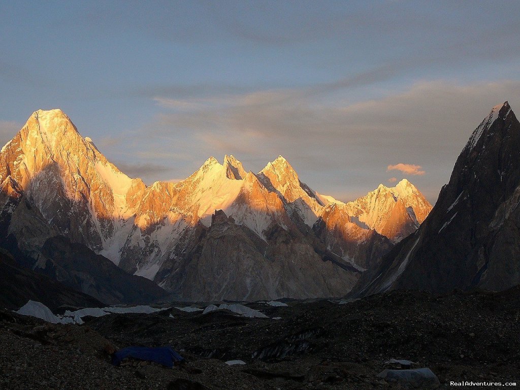 sunrise on Baltoro mountains | NORTH PAKISTAN ADVENTURE Trekking andTours | Image #3/12 | 