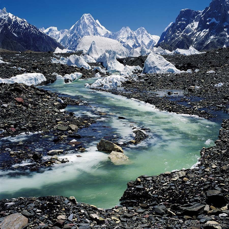 A stream on the Baltoro Glacier Skardu | NORTH PAKISTAN ADVENTURE Trekking andTours | Image #9/12 | 