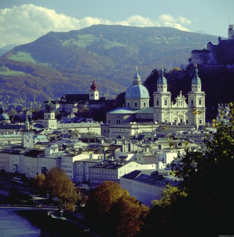 Cycling, walking, city Salzburg