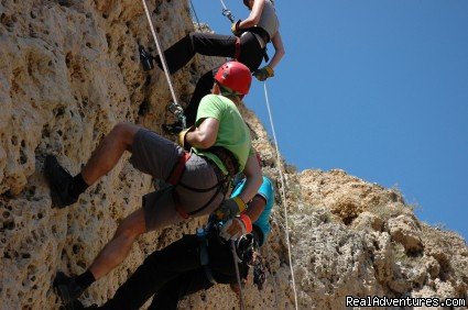 Climbing and abseiling