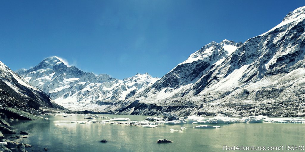 Hooker Glacier Lake in winter | Glentanner Park Centre Mount Cook New Zealand | Image #9/17 | 