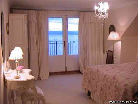 Bedroom 3 & French doors onto terrace.