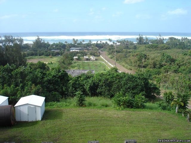 View of big surf from deck | North Shore Oahu GEM | North Shore, Hawaii  | Vacation Rentals | Image #1/4 | 