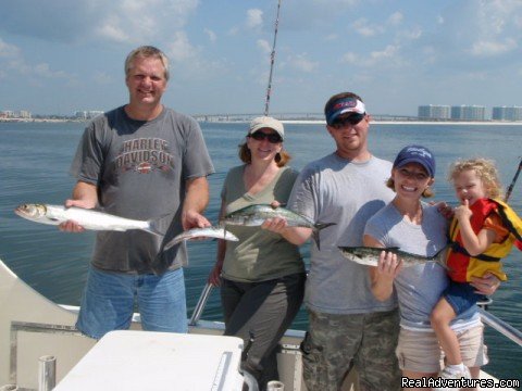 2 to 4 hour trolling trips are fun | Family Fishing, Gulf Shores, Orange Beach, Al. | Image #5/5 | 